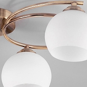 Люстра Eurosvet Alba 30144/4 античная бронза цвет плафона/подвески Белый, цвет арматуры Бронза-3