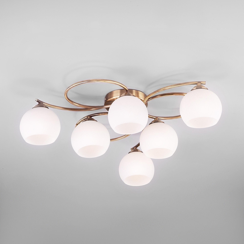 Люстра Eurosvet Alba 30144/6 античная бронза 