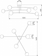 Люстра Eurosvet Netz 30181/6 белый цвет плафона/подвески Белый, цвет арматуры Белый-3