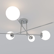 Люстра Eurosvet Netz 30181/6 хром цвет плафона/подвески Белый, цвет арматуры Хром-2