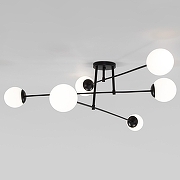 Люстра Eurosvet Netz 30181/6 черный цвет черный