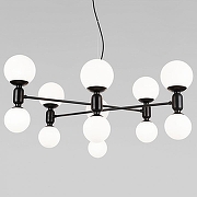 Люстра Eurosvet Bubble 30182 черный цвет плафона/подвески Белый, цвет арматуры Черный