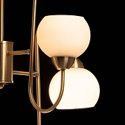 Люстра на штанге De City Оливия 306016208 цвет плафона/подвески Белый, цвет арматуры Латунь-3