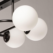 Люстра De City Оливия 306016308 цвет плафона/подвески Белый, цвет арматуры Черный-2