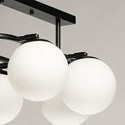 Люстра De City Оливия 306016308 цвет плафона/подвески Белый, цвет арматуры Черный-6