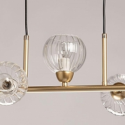 Подвесной светильник De City Оливия 306016705 цвет плафона/подвески Прозрачный, цвет арматуры Бронза-4