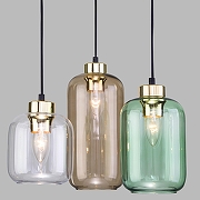 Подвесной светильник TK Lighting Marco 3325 Marco Green цвет плафона/подвески Зеленый, Оранжевый, Прозрачный, цвет арматуры Золото, Черный-2