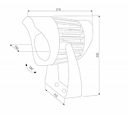 Настенный прожектор Elektrostandard Landscape 35186/F цвет Черный-5