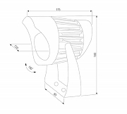 Настенный прожектор Elektrostandard Landscape 35186/S цвет Черный-4