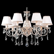 Люстра Eurosvet Amelia 3637/7 белый с золотом/прозрачный хрусталь Strotskis цвет белый, золото