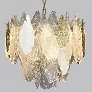 Люстра Bogate's Leaf 369/8 цвет плафона/подвески Белый, Золото, Прозрачный, цвет арматуры Золото