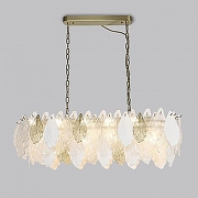 Люстра Bogate's Leaf 370 цвет плафона/подвески Белый, Золото, Прозрачный, цвет арматуры Золото-1