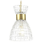 Подвесной светильник Lumion Jackie 3704/1 цвет плафона/подвески Прозрачный, цвет арматуры Бронза