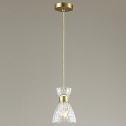 Подвесной светильник Lumion Jackie 3704/1 цвет плафона/подвески Прозрачный, цвет арматуры Бронза-3