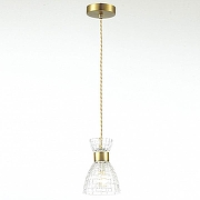 Подвесной светильник Lumion Jackie 3704/1 цвет плафона/подвески Прозрачный, цвет арматуры Бронза-4
