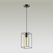 Подвесной светильник Lumion Elliot 3728/1 цвет плафона/подвески Коньячный, Черный, цвет арматуры Черный-4