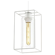 Подвесной светильник Lumion Elliot 3732/1 цвет плафона/подвески Белый, Прозрачный, цвет арматуры Белый