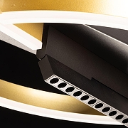 Накладной светильник De City Драйв 377013801 цвет плафона/подвески Белый, Золото, цвет арматуры Черный-5