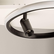 Накладной светильник De City Драйв 377015004 цвет плафона/подвески Белый, Черный, цвет арматуры Белый-5