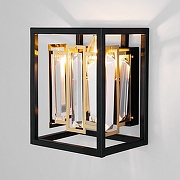 Накладной светильник Bogate's Cella 377/1 Strotskis цвет плафона/подвески Золото, Прозрачный, цвет арматуры Черный