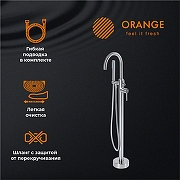 Смеситель для ванны Orange Steel M99-336ni Сталь-2