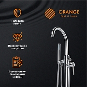 Смеситель для ванны Orange Steel M99-336ni Сталь-3