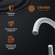 Смеситель для ванны Orange Steel M99-336w Белый-3