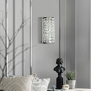 Накладной светильник Eurosvet Blitz 40259 LED хром/ прозрачный хрусталь Strotskis цвет плафона/подвески Прозрачный, цвет арматуры Хром-1