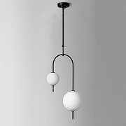 Светильник на штанге Imperiumloft Balance 40,2704 цвет плафона/подвески Белый, цвет арматуры Черный