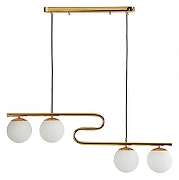 Подвесной светильник F-promo Collana 4037-4P цвет плафона/подвески Белый, цвет арматуры Золото-1