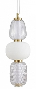 Подвесной светильник Favourite Bella 4057-1P цвет плафона/подвески Прозрачный, Опал, цвет арматуры Золото
