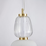 Подвесной светильник Favourite Bella 4057-1P цвет плафона/подвески Прозрачный, Опал, цвет арматуры Золото-6