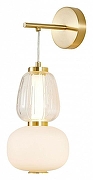 Бра Favourite Bella 4057-1W цвет плафона/подвески Прозрачный, Опал, цвет арматуры Золото-1