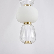 Подвесной светильник Favourite Bella 4057-2P цвет плафона/подвески Прозрачный, Опал, цвет арматуры Золото-4