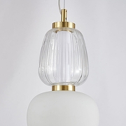 Подвесной светильник Favourite Bella 4057-2P цвет плафона/подвески Прозрачный, Опал, цвет арматуры Золото-5