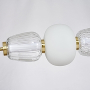 Подвесной светильник Favourite Bella 4057-3P цвет плафона/подвески Прозрачный, Опал, цвет арматуры Золото-2