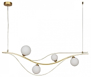 Подвесной светильник F-promo Carina 4059-4P цвет плафона/подвески Белый, цвет арматуры Золото-1