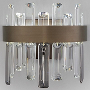 Накладной светильник Bogate's Sparkle 418/1 цвет плафона/подвески Дымчатый, цвет арматуры Бронза