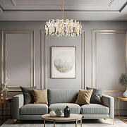 Люстра Bogate's Jewel 419/1 цвет плафона/подвески Прозрачный, цвет арматуры Золото-5