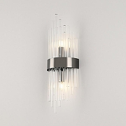 Накладной светильник Arte Milano Torcia 430122.140.2.E14.A1 BK цвет плафона/подвески Прозрачный, цвет арматуры Черный-1