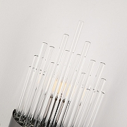 Накладной светильник Arte Milano Torcia 430122.140.2.E14.A1 BK цвет плафона/подвески Прозрачный, цвет арматуры Черный-7