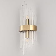 Накладной светильник Arte Milano Torcia 430122.140.2.E14.A1 BS цвет плафона/подвески Прозрачный, цвет арматуры Латунь