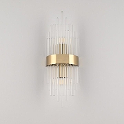 Накладной светильник Arte Milano Torcia 430122.140.2.E14.A1 BS цвет плафона/подвески Прозрачный, цвет арматуры Латунь-3