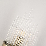 Накладной светильник Arte Milano Torcia 430122.140.2.E14.A1 BS цвет плафона/подвески Прозрачный, цвет арматуры Латунь-7