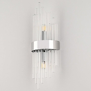 Накладной светильник Arte Milano Torcia 430122.140.2.E14.A1 CR цвет плафона/подвески Прозрачный, цвет арматуры Хром