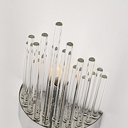 Накладной светильник Arte Milano Torcia 430122.140.2.E14.A1 CR цвет плафона/подвески Прозрачный, цвет арматуры Хром-8