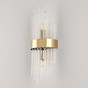 Накладной светильник Arte Milano Torcia 430122.140.2.E14.A1 GD цвет плафона/подвески Прозрачный, цвет арматуры Золото