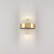 Накладной светильник Arte Milano Torcia 430122.140.2.E14.A1 GD цвет плафона/подвески Прозрачный, цвет арматуры Золото-2