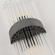 Накладной светильник Arte Milano Torcia 430122.140.2.E14.B1 BK цвет плафона/подвески Прозрачный, цвет арматуры Черный-4