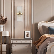 Накладной светильник Arte Milano Torcia 430122.140.2.E14.B1 BS цвет плафона/подвески Прозрачный, цвет арматуры Латунь-9